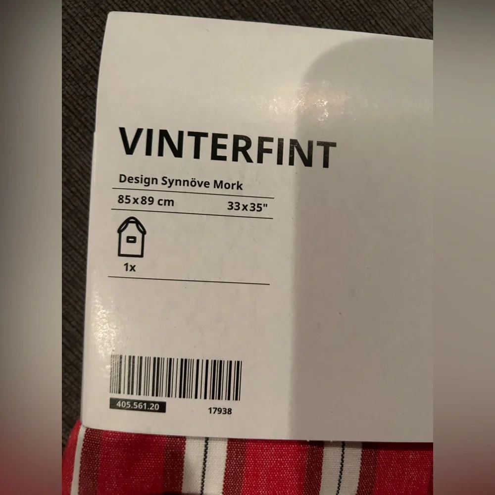 IKEA Vinterfint red striped Adult Apron NWT